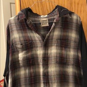 Burgundy&Cream flannel